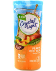 Crystal Light Peach Iced Tea Drink Mix 12Quart Canister Pack of 7