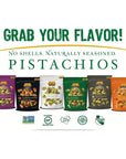 Setton Farms Naturally Seasoned Pistachio Kernels Jalapeno No Shell Pistachios Certified NonGMO Gluten Free Vegan and Kosher 5 oz Resealable Pouch