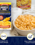 Muscle Mac High Protein Macaroni  Cheese Dinner with Real Cheese 20g of protein 675 oz Pack of 10