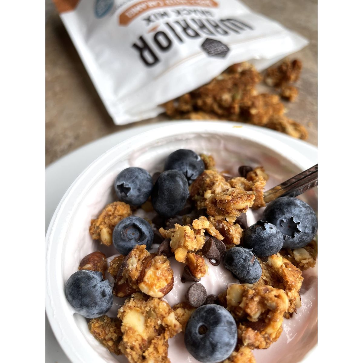 BeeFree Warrior Mix Gluten Free Granola Hagens Berry Bomb 9 Ounce and Bobs Salted Caramel 9 Ounce Bag Bundle