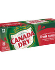 Canada Dry Cherry Gingerale Fruit Splash 12oz Pack of 12