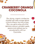 Grandy Organics Cranberry Orange Coconola Granola Certified Organic Gluten Free Grain Free Cranberry Granola 9oz Each Pack of 3