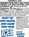 ICEE Zero Calorie Blue Raspberry Liquid Water Enhancer Drink Mix Natural Flavor Drops Sugar Free 162 Fl Oz Concentrate 48 Ml  4 Pack