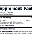 PrimaForce Cissus Quadrangularis Extract, - 120 Capsules, 1000mg per serving - Gluten Free, Non-GMO