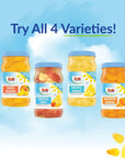 Dole Fruit Jars Yellow Cling Sliced Peaches in 100 Fruit Juice Gluten Free Pantry Staples 235 Oz Resealable Jars Pack of 8