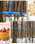 HolyMaji 100FT Maple Syrup Tubing Drop Lines Extractors Food Grade Maple Syrup Tapping Vacuum Tube Tree Sap Collection Hose Supplies for Organic Maple Syrup