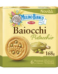 Mulino Bianco Biscuits Pistachio Cream Filled 168g