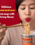 MAMA Noodles SHRIMP TOM YUM Instant Cup of Noodles wDelicious Thai Flavors Hot  Spicy Noodles With Shrimp Tom Yum Soup Base No Trans Fat wFewer Calories Than Deep Fried Noodles 6 Pack