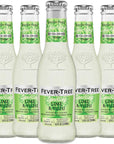 Fever Tree Sparkling Lime and Yuzu  Premium Quality Mixer and Soda  Refreshing Beverage for Cocktails  Mocktails 200ml Bottle  Pack of 5