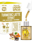 Spice Drop Turmeric Tea Latte Extract  Healthy Mix Immunity Drink  Made With Turmeric Black Pepper Nutmeg Cardamom Cinnamon Ginger Clove  No Added Colors Preservatives  Pack Of 1  017 oz