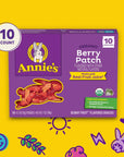 Annie's Organic Berry Patch Bunny Fruit Flavored Snacks, Gluten Free, 10 Pouches, 7 oz.