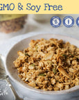 True North Granola - Maple Vanilla Granola, All Natural, Low Carb, Nut Free and Non-GMO, Bulk Bag, 3 lb.