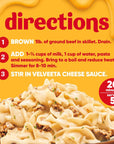 Velveeta Skillets Creamy Beef Stroganoff One Pan Dinner Kit with Cheese Sauce (Pasta & Seasonings, 11.6 oz Box)