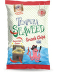 Swashbuckle Snacks Crispy Tempura Seaweed Snack Chips Sweet Chili Flavor 0.95oz (27g) - 5 pack, Made in Japan, Otsumami