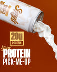 Spylt Caffeinated Vanilla Milkshake  20g Protein 60mg Caffeine Sugar Free Lactose Free Milk Protein Drink  12 Count 11 Fl Oz