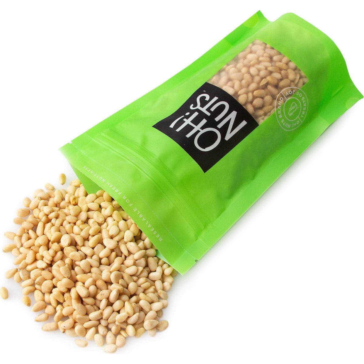 Oh Nuts Pine Nuts Pignolias  1lb 16oz Bag of Bulk Fresh Raw Pine Nuts for Baking Snacking Salads  Pesto  KetoFriendly Vegan SugarFree  Kosher Healthy Nuts  Pignoli Packed with Protein