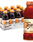 Tejava Unsweetened Peach Iced Tea 169 Ounce PET Bottles Natural NonGMOVerified Rainforest AllianceCertified 12 Pack