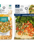 Anderson House Frontier Soups Combo Pack 1 Colorado Campfire Chicken Stew 7 oz and 1 Kentucky Homestead Chicken  Rice 425 oz