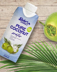 Boho Chax 100 Natural Coconut Water No Sugar Added Filled with Essential Vitamins and Electrolytes for Superior Hydration Not From Concentrate Pure Coconut Flavor 1116 Fl Oz 12Pack