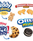 Nabisco Team Favorites Variety Pack OREO Mini CHIPS AHOY Mini Teddy Grahams Honey  Barnums Animal Crackers 30 Snack Packs