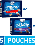 PopTarts Crunchy Poppers Crunchy Filled Snack Pieces Kids Snacks OntheGo Snacks Variety Pack 3 Boxes 15 Pouches