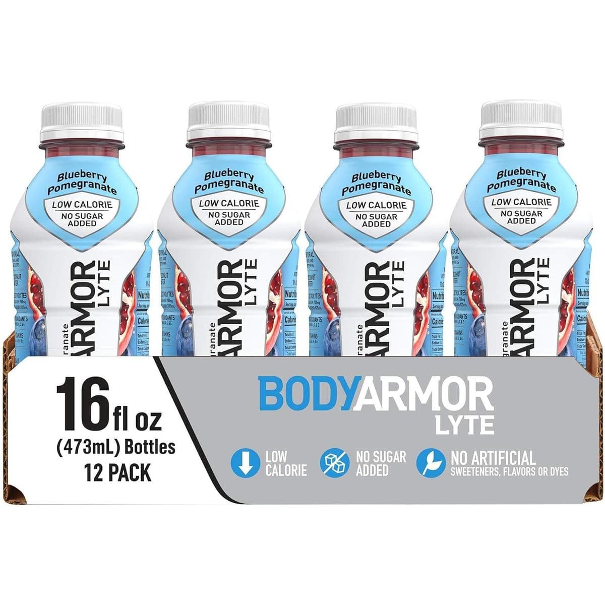 BODYARMOR LYTE Sports Drink Low-Calorie Sports Beverage - 16 Fl Oz (Pack of 12)