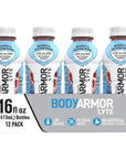 BODYARMOR LYTE Sports Drink Low-Calorie Sports Beverage - 16 Fl Oz (Pack of 12)