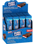 RICOLINO Bubulubu Chocolate Strawberry Marshmallow Bar Box with 24 count