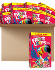 Kelloggs Froot Loops Breakfast Cereal Fruit Flavored Breakfast Snacks with Vitamin C Large Size Original 82lb Case 10 Boxes