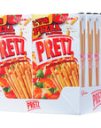 Glico Pretz Biscuit Stick Pizza Flavored 109 Ounce Pack of 10