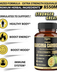 Premium Garcinia Cambogia 20:1 Extract Capsules 8550 mg