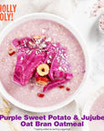 Wholly Moly Instant Oat Bran Oatmeal Purple Sweet Potato  Jujube