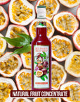 Brazilian Natural Syrup  Red Passion Fruit  Intense  Delicious Flavor Pure Cane Sugar Great For Alcoholic And NonAlcoholic Drinks GlutenFree Kosher NonGMO Gluten Free Allergen Free Dairy Free  700 ml  237 Fl Oz  KALY