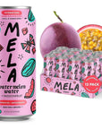 Mela Water Watermelon Juice Drink Electrolytes  Antioxidants Refreshing Hydration Coconut Water Alternative Vitamin C Passionfruit 169 fl oz Pack of 12