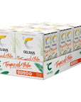 CELSIUS Sparkling Tropical Vibe Functional Essential Energy Drink 12 Fl Oz Pack of 24