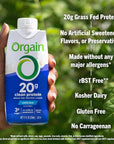 Orgain Clean Protein Shake, Grass Fed Dairy - 11 Fl Oz (Pack of 12)