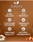 Syruvia Coffee Syrup Variety Pack  French Vanilla  Salted Caramel GlutenFree Kosher 254 fl oz Bottles  Enhance Your Coffee Experience with Premium Flavoring Syrups