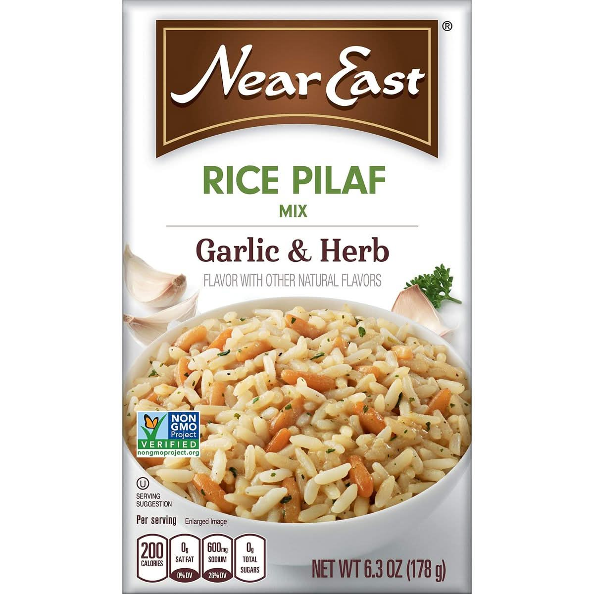 Near East Rice Pilaf Mix Garlic  Herb 63oz Box