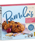 Pamelas Products Gluten Free Whenever Bars Oat Cranberry Almond Pack  3