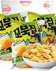 K-Munchies Orion Turtle Chips - 3 Packs of 80-gram Sweet Corn Flavor Korean Chips - Savory, Tasty, Crispy Korean Corn Snacks - Bite-Sized, Satisfyingly Good, On-The-Go Korean Corn Snack for Family