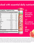 Zipfizz Energy Drink Mix Electrolyte Hydration Powder with B12 and Multi Vitamin Pink Grapefruit 20 Count