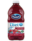 Ocean Spray Diet Cranberry Cherry Juice Drink - 64 FL Oz Bottle