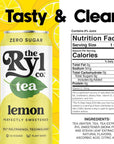 Ryl Iced Tea Lemon Antioxidant Superblend Zero Sugar Low Carb Zero Calorie Iced Tea 160 Fl Oz 4Pack