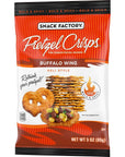 Snack Factory Pretzel Crisps Buffalo Wing OntheGo Bag 3 Oz Pack of 8