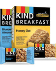 KIND Breakfast Bars Variety Pack, Blueberry Almond & Honey Oat, 1.76 oz, 12 Count