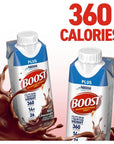 Boost Plus Complete Nutritional Drink, Rich Chocolate - 8 Fl Oz (Pack of 24)