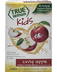 True Lemon Kids Crisp Apple 10 Count Pack of 2 with By The Cup Stickers