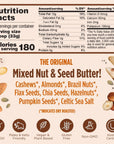 Natural Power Fuel Smooth Nut Butter by NuttZo | 7 Nuts & Seeds Blend, Paleo, Non-GMO, Gluten-Free, Vegan, Kosher | Peanut-Free, 1g Sugar, 6g Protein | 12oz Jar