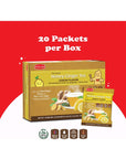 Pocas Honey Ginger Tea  Instant Tea Powder Packets with Lemon  Ginger Honey Crystals Tea NonGMOGluten FreeCaffeine Free Tea 20 Count Pack of 2