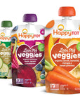 Happy Tot Organics Love My Veggies Stage 4, 4 Flavor Variety Pack, 4.22 Ounce Pouch (Pack of 16)